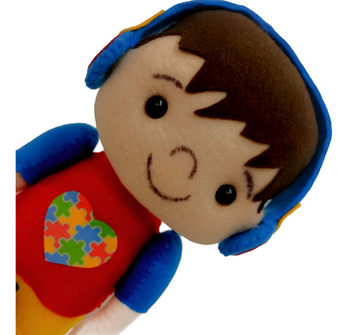 03 Bonecos Educativos Inclusão Altista Símbolo Do Autismo