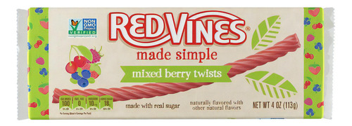 Dulces Red Vines Made Simple ® Mixed Berry Twists 113g  4oz