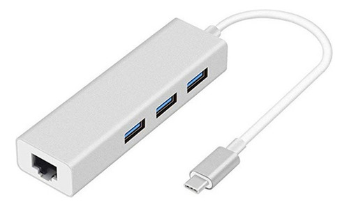 . Adaptador Ethernet Tipo C Usb3.0 Hub Lan .