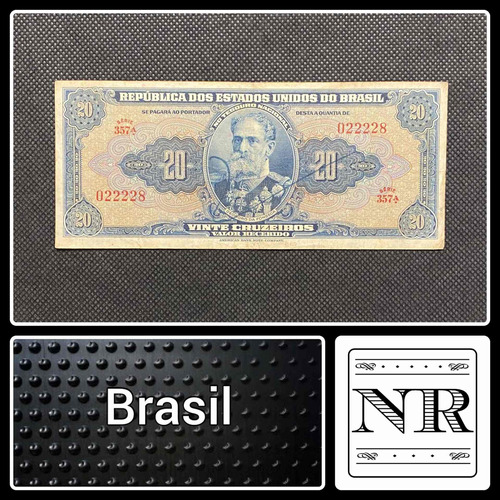 Brasil - 20 Cruzeiros - Año 1943 - P #136 - Firma Manuscrita