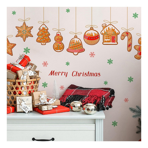 Calcomanías De Pared De Navidad Para El Dormitorio Colgando