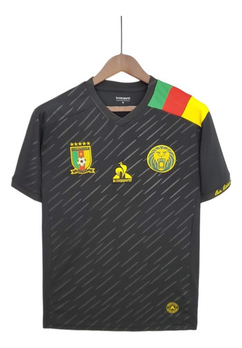 Camiseta Selección De  Camerún Suplente Negra 2022 Talle M