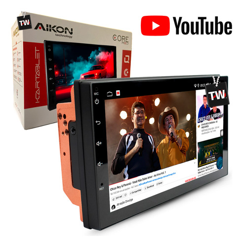 Multimídia Aikon Carplay + Tv Offline Uno Vivace 2011 À 2015