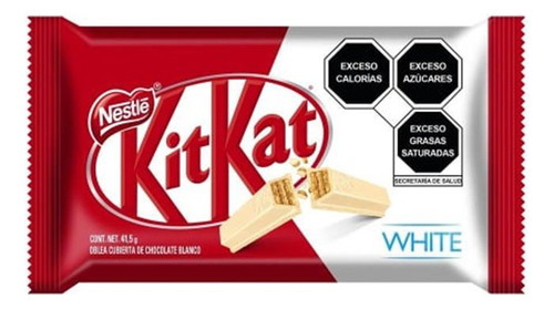 6 Pzas Chocolate Oblea Nestlé Kitkat Blanco 41.5g
