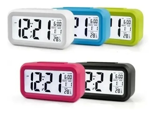 Reloj Despertador Pantalla Led Fecha Temperatura Alarma