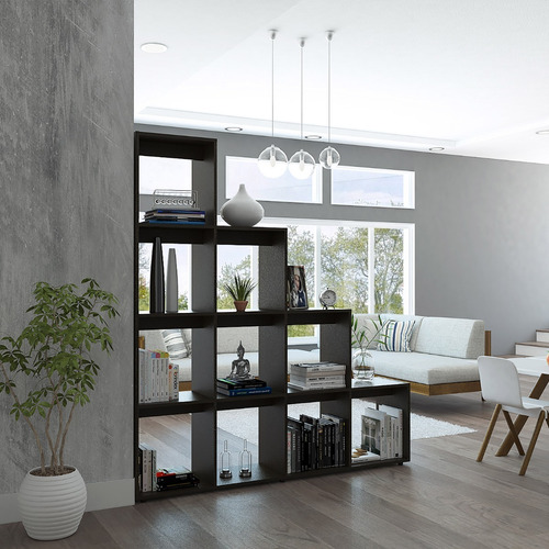 Imagen 2 de 7 de Combo Biblioteca Escalera + Mesa De Centro - Wengue