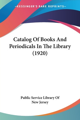 Libro Catalog Of Books And Periodicals In The Library (19...