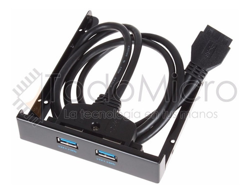 Panel Frontal 2 Puertos Usb 3.0 Bahia 3.5'' Todomicro