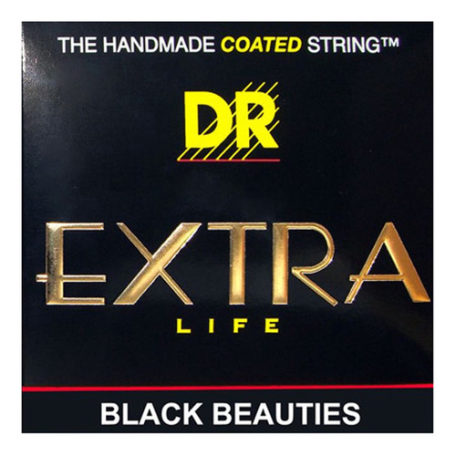 Encordado P/ Guitarra Electrica Dr Bke9 Extra Life Negras