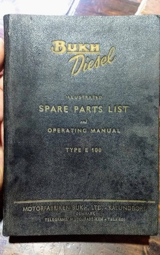 Catalogo Antiguo Manual Motores Bukh Diesel 