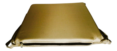Almohadón Cubre Asiento 40x40 Cm Impermeable Antidesgarro Beige Liso