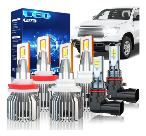 Apljzhzq Para Toyota Tundra Bombilla Led Faro Kit Antiniebla