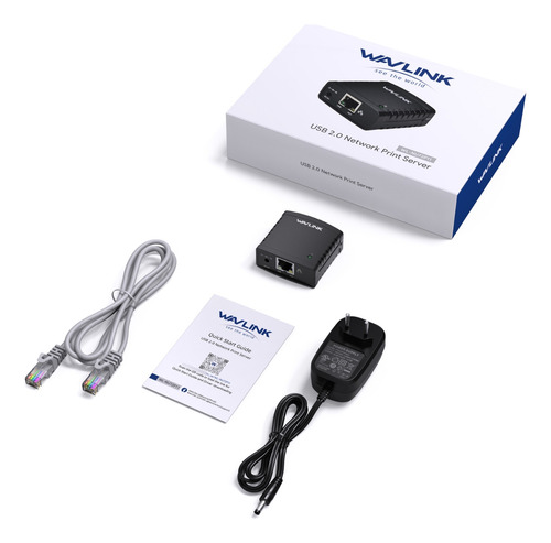 Servidor De Impressão Wavlink - Usb 2.0 Network Lpr