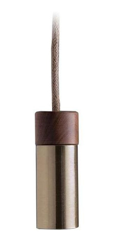 Lampara Colgante Cilindrica Madera Cobre Bronce Blanco Ags