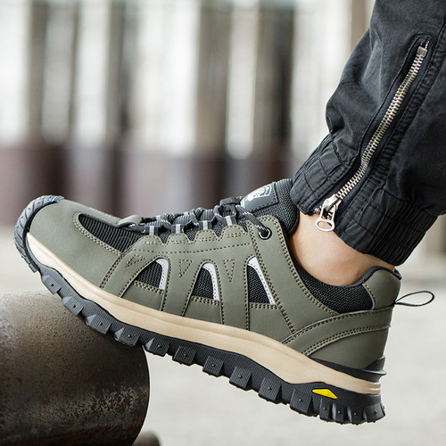 Toe Safety Work, Botas Leves, Respiráveis, Sapatos Masculino