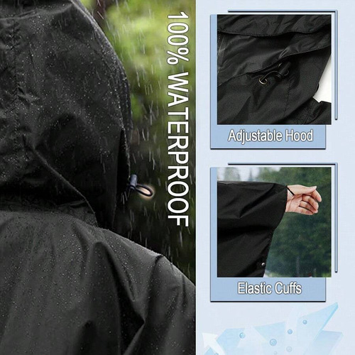 Poncho Impermeable Para Mujer, Elegante Y Duradero