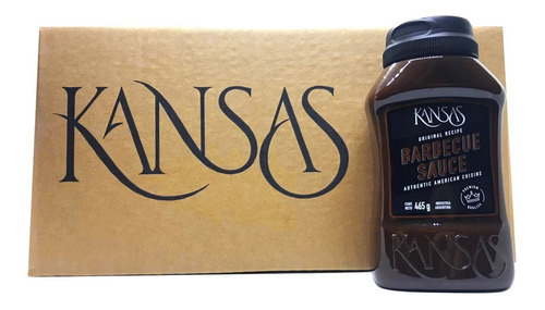 Caja 12u Salsa Bbq Kansas Barbacoa X 465 Gr + Envio!!