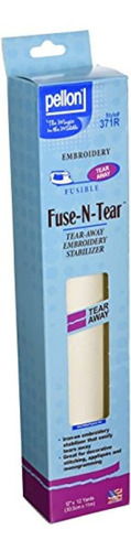 Fusible-n-tear Stabilizer-12 ''x12 Yards, Blanco