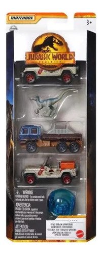 Pack X5 Jurassic World Dominion Matchbox Mattel - Premium