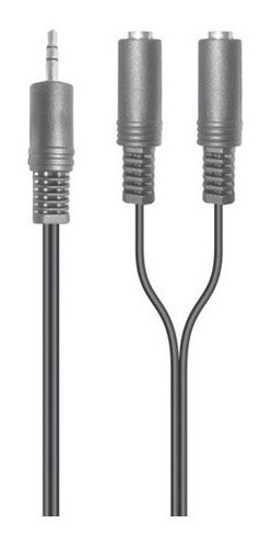 Electro13 Extensión Estéreo  Y Plug 3.5mm  2 Jack 3.5mm 15cm