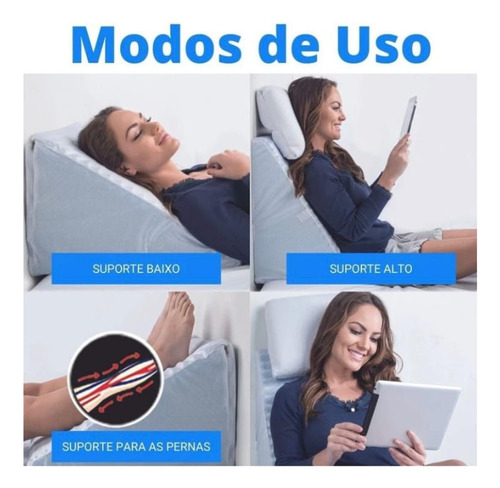 Capa Para Encosto Triângular Fronha Travesseiro Ortopédico