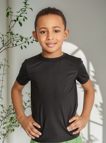 Playera Deportiva Niños Unisex Colores Varios 100% Poliéster