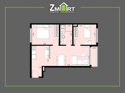 Imagen 12 de 12 de Apto 1 Dormitorio En Cordón