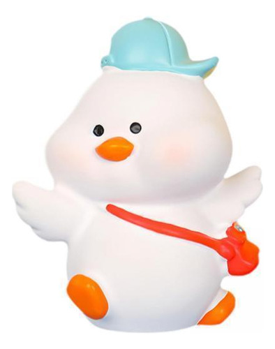 5 Estatua De Dibujos Animados, Figura Con Gorra Azul