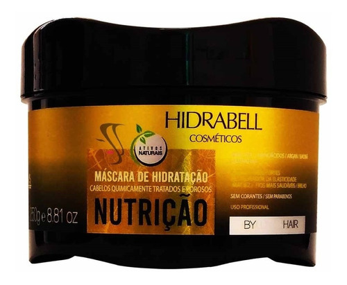 Máscara De Hidratação Nutrição Hidrabell By Lunna Hair