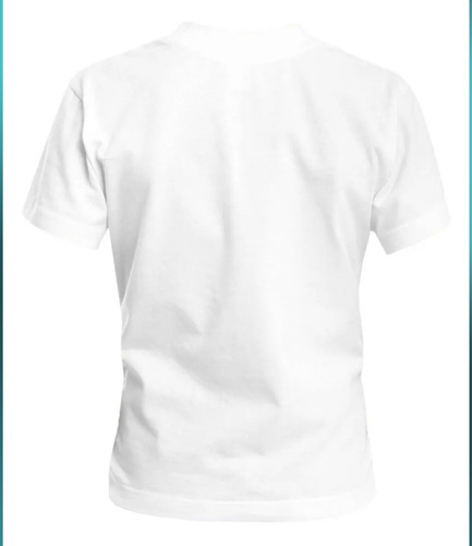 Imagen 4 de 4 de Pack 6 Camisetas Manga Corta 100% Algodon Blancas Unisex