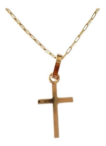 Cadena Oro 18k Mas Cruz 50cm Oro 18k Unisex 