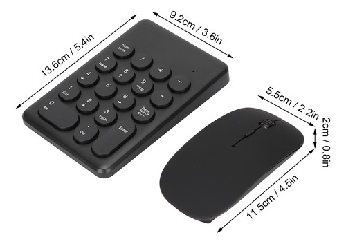 Teclado Numérico Inalámbrico Portátil Delgado Usb Mini De 2.