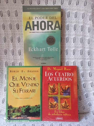 Imagen 1 de 3 de El Poder Del Ahora +cuatro Acuerdos +el Monje