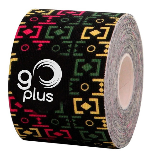Imagen 2 de 3 de Cinta Kinesiológica Negra Diseño Go Plus 5m