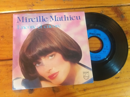 Mireille Mathieu Encore Et Vinilo Simple 7' Francia 1981 Pop