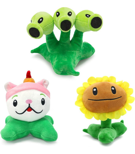 3 Piezas Plants Vs. Zombies,pvz Peluche Regalos