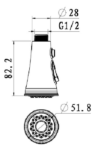 Grifo De Ducha Para Fregadero De Cocina, Boquilla Pequeña Pa