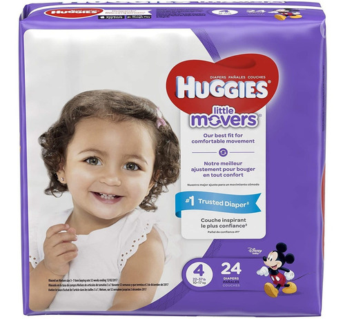 Huggies Little Movers Pañales, Tamaño 3, 68 contar Con (e