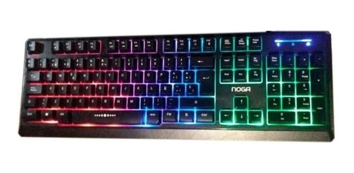 Teclado Noga Gamer Retroiluminado Luces Led Pc Usb Nkb-5020