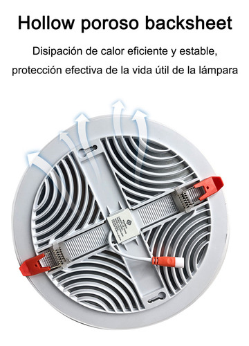 Lámpara Plafón Led De Techo 36w/225mm, Luz Cálida,1 Unidades