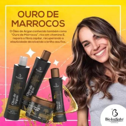Kit Bio Instinto 4 Frascos Creme Óleo De Argan