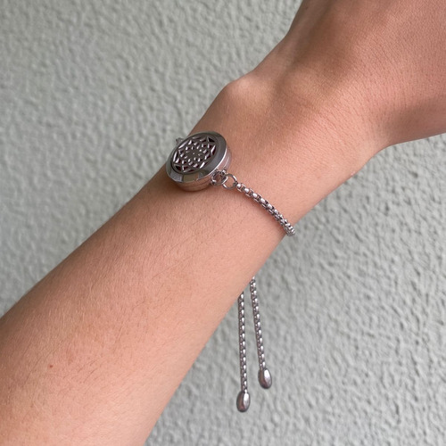 Pulseira Difusora Pessoal Mandala Dione Aço Inoxidavel