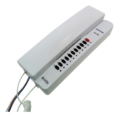 Interfone Elevador Intercomunicador Monofone Cs10n Aztlan Cor Branco N/a