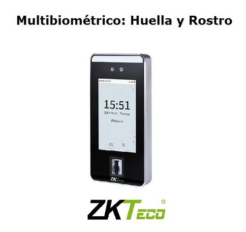 Imagen 5 de 9 de Control De Acceso Y Asistencia Linux Facial Y Huella Zkteco