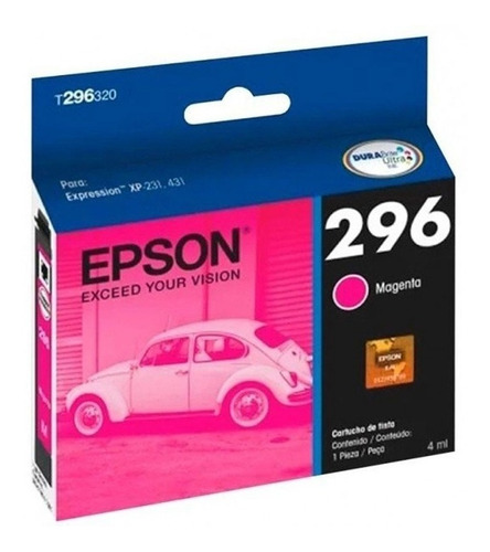 Cartucho De Tinta 296 Magenta Original Epson