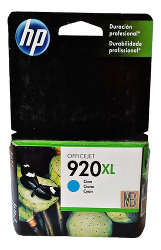 Cartucho Hp 920xl Cyan Cd972al Officejet 6000 6500 7000 7500