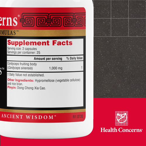 Health Concerns - Cordyceps Ps - Soporte Reparador - 50 Cáps
