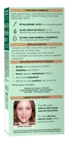 Crema Ligera Bb Todo En 1 De Aloe Hialurónico Para Combinaci