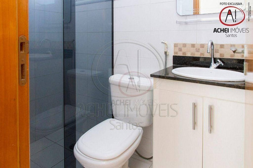 Imagem 26 de 30 de Cobertura Com 3 Dormitórios, 3 Suite, 2 Vagas Demarcas À Venda, 230 M² Por R$ 1.500.000 - Aparecida - Santos/sp - Co0113