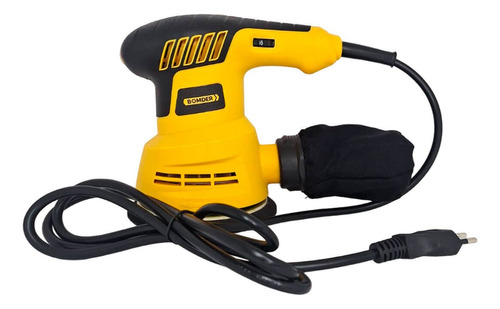 Lixador Roto Orbital Profissional +5 Lixas 330w Cor Amarelo Frequência 60hz 110v